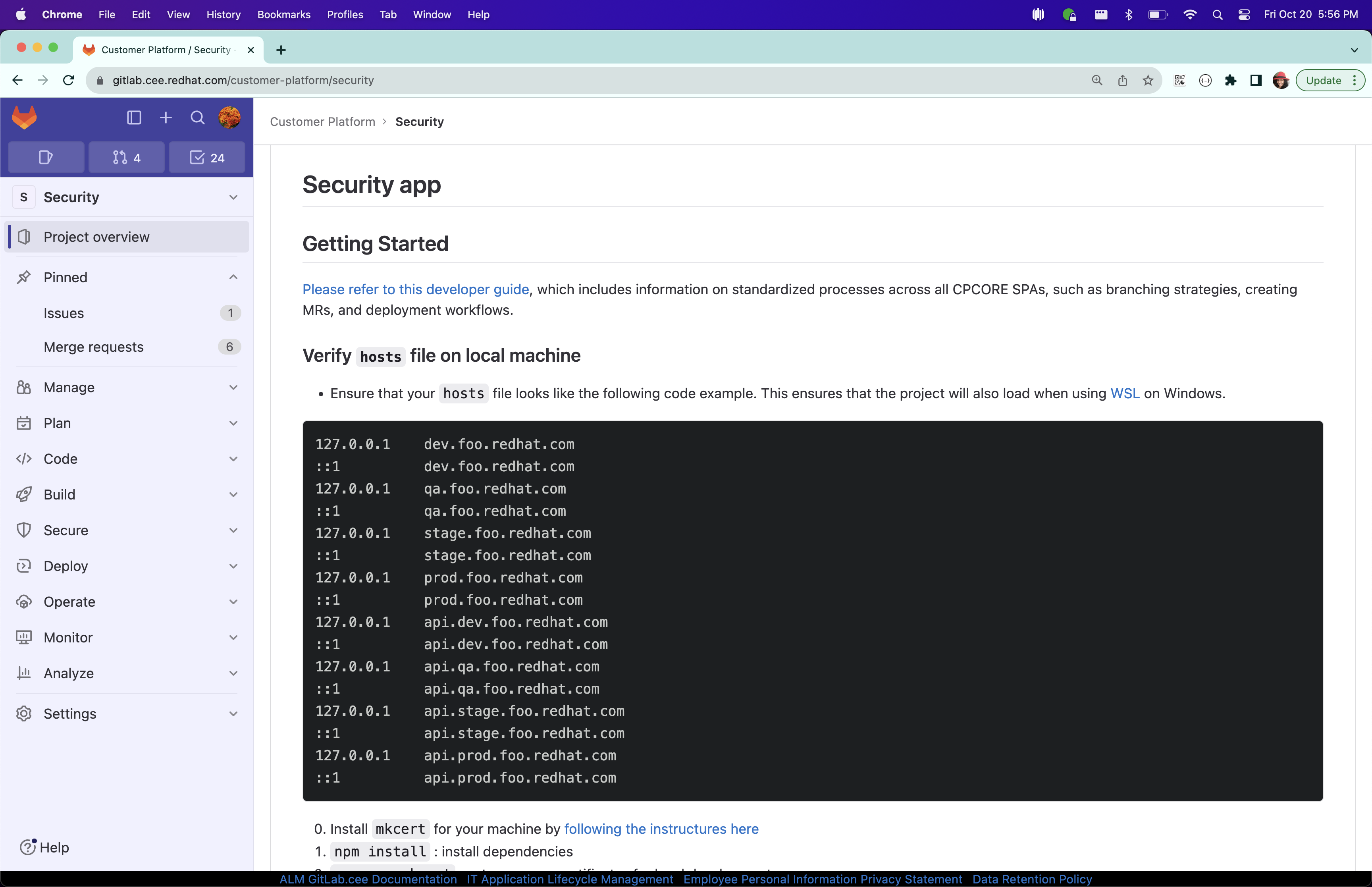 Gitlab /security README